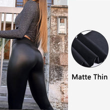 Load image into Gallery viewer, Leather Leggings Women Hip
