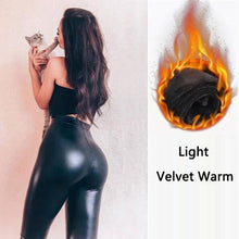 Load image into Gallery viewer, Leather Leggings Women Hip

